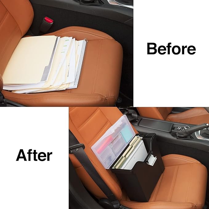 STAPLES Slim Portable File Tote, Letter Size, Black