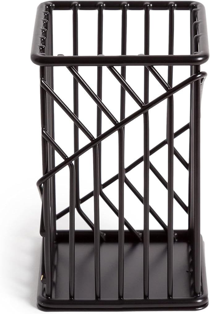 U Brands Vena Desk Organization Matte Black Collection Pencil Cup