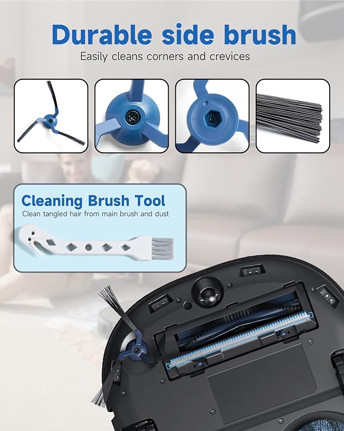 CHIKIXSON Replacement Parts for Eufy X10 Pro Omni Robotic Vacuum Cleaner - Quality Accessories for Better Cleaning Performance