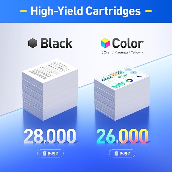 TN324 Toner Cartridges High Yield Replacement for TN324K TN324C TN324M TN324Y Compatible with Konica Minolta bizhub C258 C308 C368 Printer Copier Ink A8DA130 A8DA430 A8DA330 A8DA230 Black Color 4-Pack