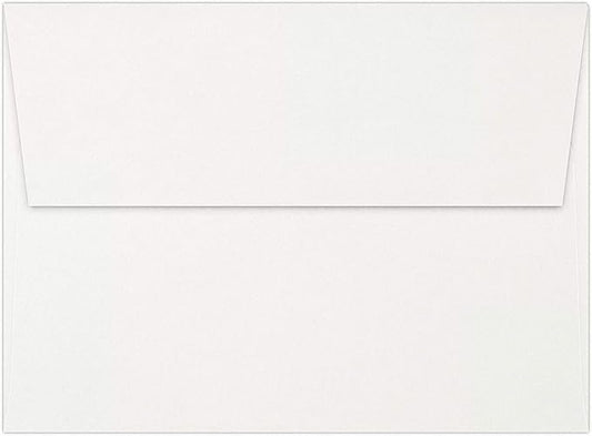 LUXPaper A7 Invitation Envelopes | Peel & Press | 5 1/4" x 7 1/4" | White | 24lb. Text | 50 Qty