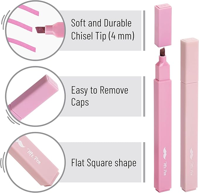 Mr. Pen- Aesthetic Highlighters, 48 Pack, Chisel Tip, Pastel Colors, Bulk Cute Highlighters Assorted Colors