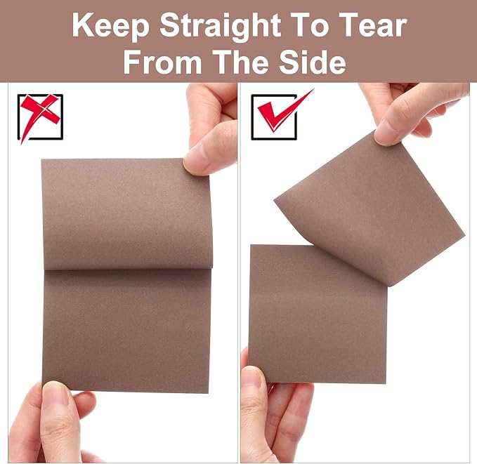 Thenshop 60 Packs Sticky Notes Bulk 3x3 Inches Colorful Self Stick Note Pads Paper Memo for Office School Notebook Supplies, 60 Pads, 50 Sheets/pad (Earthy Tones Color)