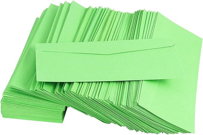 400 Pack #10 Green Letter Envelopes, 9.5 x 4 Inches Business Envelopes Standard V Flap Letter Envelopes for Holiday Office Mailings