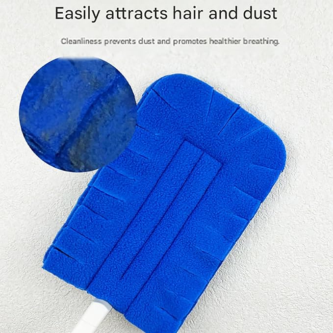 360° Electrostatic Duster Refills with Duster Handles, Reusable Duster Refills Washable Hand Duster, for Cleaning, Office, Ceiling Fan (1 Handle + 20 Refills)