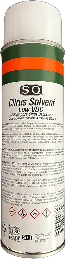 SQ Citrus Based Multipurpose Degreaser Low VOC, 15 oz per can (6)