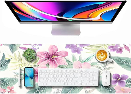 Large Gaming Mouse Pad (31.5"x11.8") - XXL PU Leather Waterproof Desk Mat with Non-Slip Rubber Base for Keyboard, PC & Office