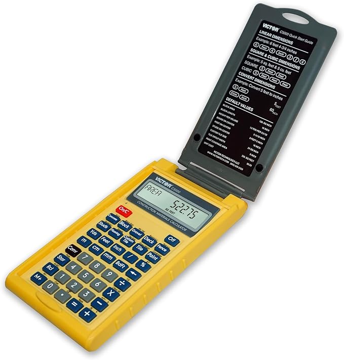 Victor C5000 Construction Materials Calculator with Protective Case