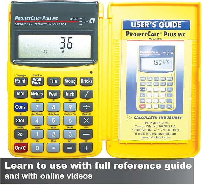 Calculated Industries 8528 Metric Do-It-Yourself Calculator Small