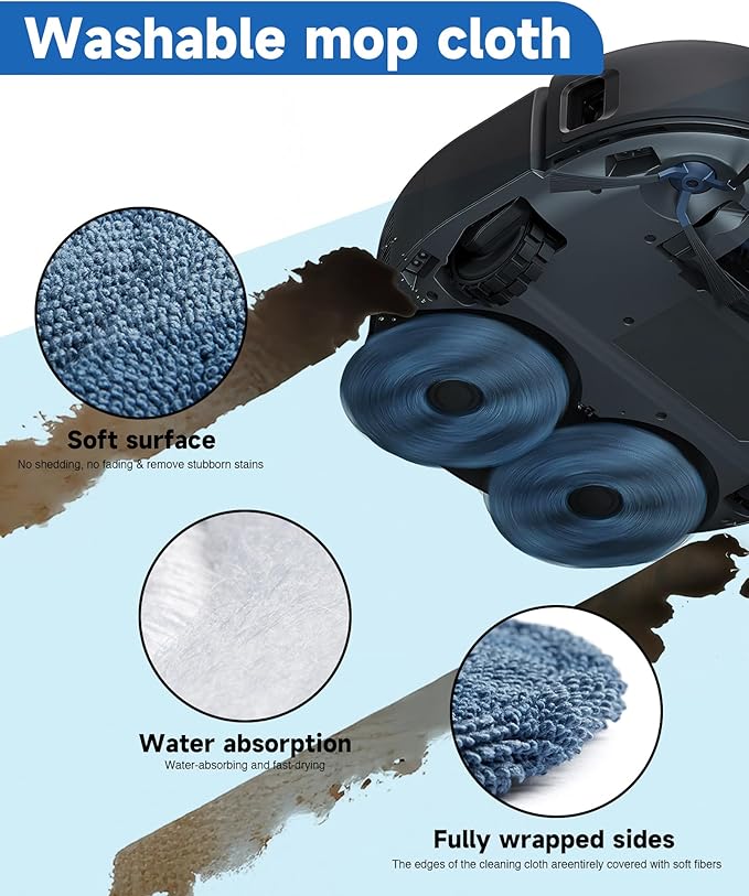 CHIKIXSON Replacement Parts for Eufy X10 Pro Omni Robotic Vacuum Cleaner - Quality Accessories for Better Cleaning Performance