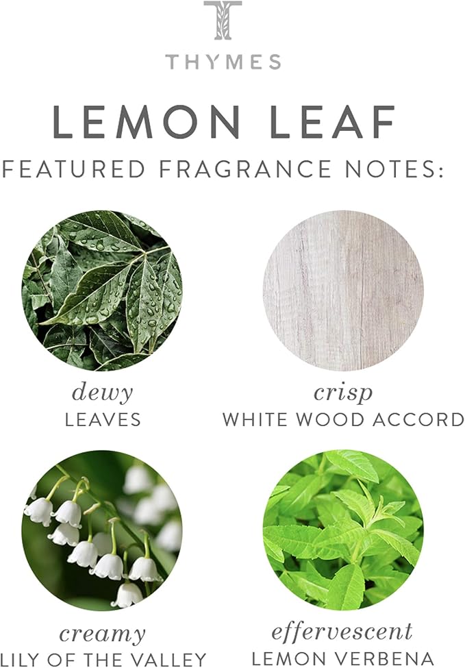 Thymes Petite Reed Diffuser - 4 Fl Oz - Lemon Leaf
