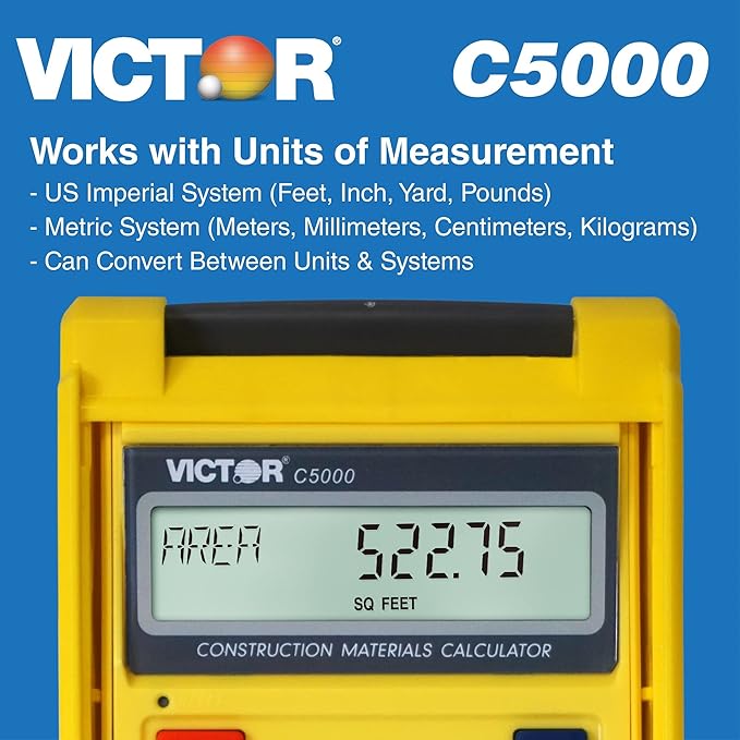 Victor C5000 Construction Materials Calculator with Protective Case