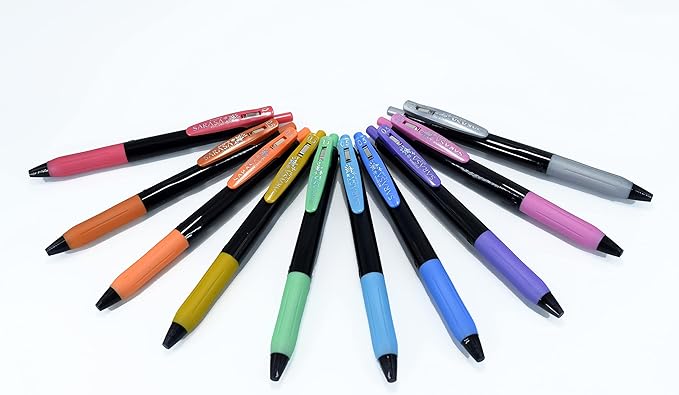 Zebra Pen Sarasa Clip Decoshine Retractable Gel Pen, 0.5mm Fine Point, Assorted Metallic Colors, Ideal for School Supplies and Teacher Supplies, 9-Pack (49009)