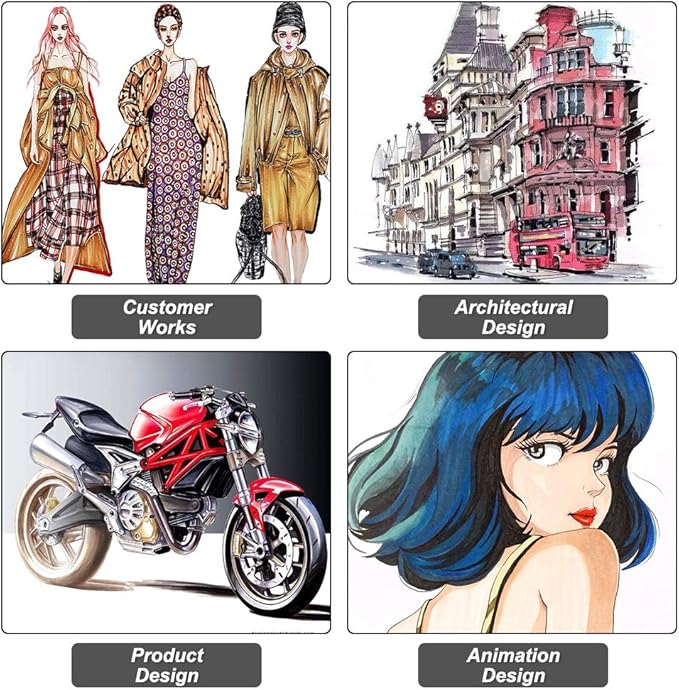 Shuttle Art 280 Colors Dual Tip Alcohol Based Art Markers, 279 Colors Permanent Marker Plus Colorless Blender, Micro-tip Pens, White Highlighter Pens, Marker Bag with Holders for Kids Adult Coloring