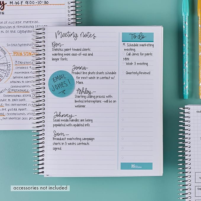 Erin Condren 7" X 9" Spiral Bound Productivity Notebook, Hello Kitty My Kinda People, Functional 160 Lined Page and 80Lb Thick Paper Spiral Notebook, Stickers Included