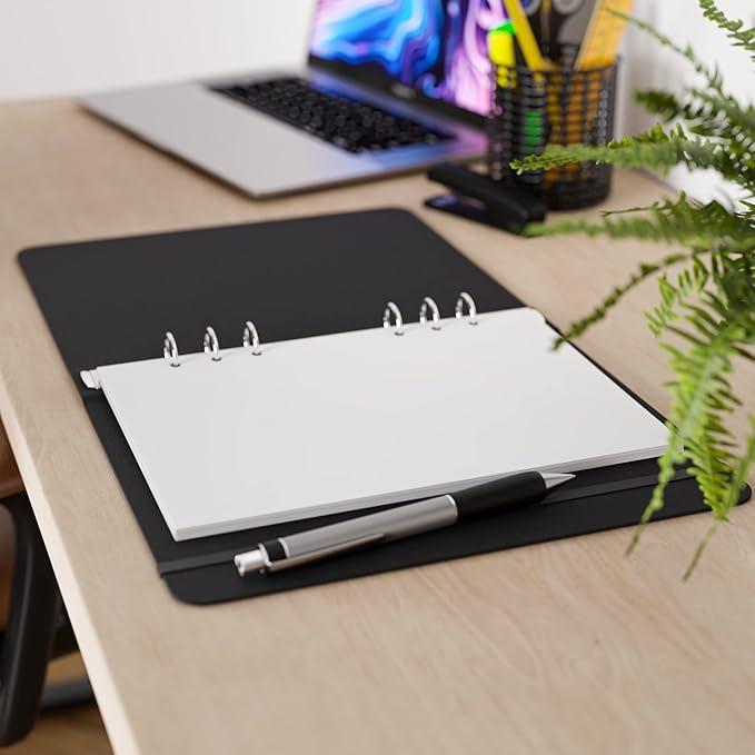 A5 Blank Paper, 120 GSM, 6-Hole Punched, 200 Sheets (400 Pages), Printer Paper 148 x 210 mm (5.83 in x 8.27 in)