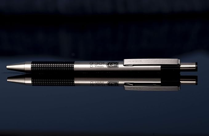 Zebra Pen G-301 Retractable Gel Pen, 0.7mm Medium Point, Stainless Steel Barrel, Ideal for Office Supplies, School Supplies & Teacher Supplies, Black Ink, 4-Pack (41314)