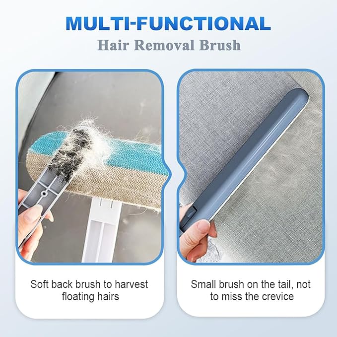 Multifunctional Pet Hair Remover, 2025 4 in 1 Washable Long Handle Cat and Dog Hair Removal Brush,Adjustable Lint Brush for Furniture, Couch, Carpet, Clothes and Laundry (1)