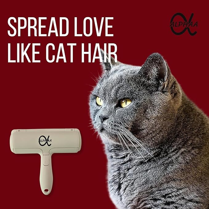 ALPHAA Pet Hair Remover - Roller Pet Hair Remover and Reusable Lint Roller Effortlessly Eliminate Fur from Furniture, Carpets, and Clothing - A Must-Have for Pet Owner