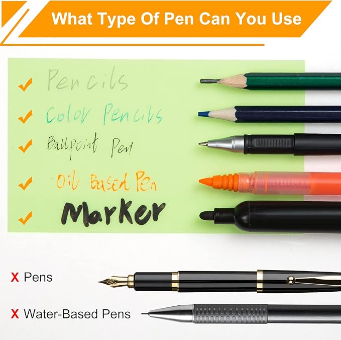 3x5 Inch Transparent Sticky Notes, 200 Sheets 4 Colors Large Translucent Self-Adhesive Clear See Through Post Sticky Notes for Office Woman School Classroom Teacher College Supplies 4 Pads