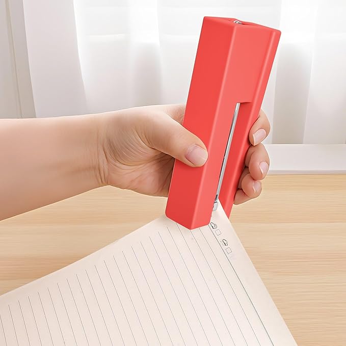 Office Desktop Stapler - 25 Sheet Capacity with 830 Staples and Staple Remover,Staplers for Desk,Non-Slip for School, Home, Orange