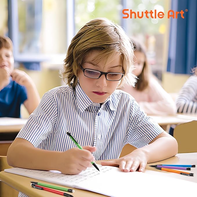 Shuttle Art Mechanical Pencils, 162 Pack Bulk Mechanical Pencils 0.7mm Medium Point, HB #2 Lead Pencils, Assorted Barrels, Office School Supplies