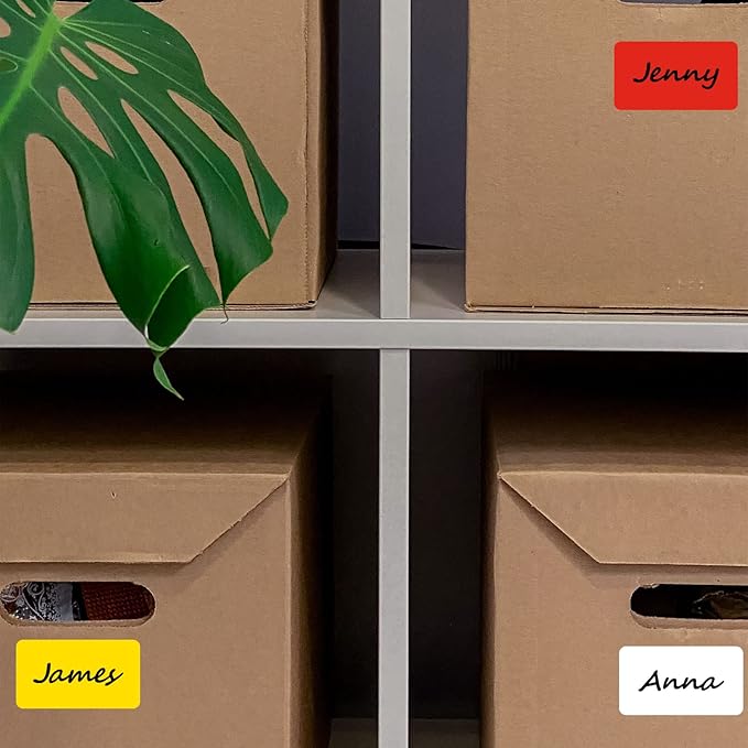 2.25" x 1.25" Multi-Purpose Direct Thermal Labels, Color Self-Adhesive Address Shipping Barcode Thermal Stickers, Compatible with Rollo & Zebra Thermal Label Printer(6 Rolls, 6000 Labels)