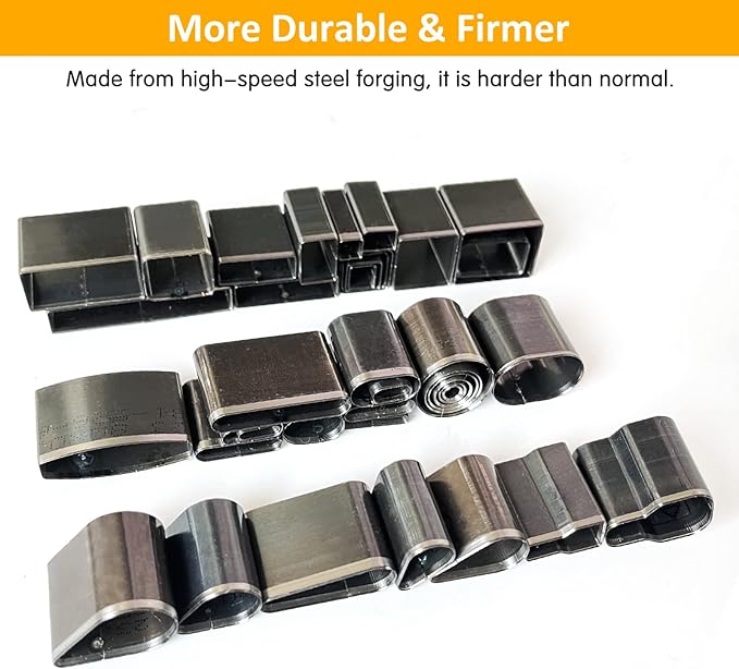 40 Pieces Leather Hole Punch Tool, Multiple Shapes Hole Punch Set for Belts, Leather Cutting Dies Kit with Storage Case & Mat, Hollow Punch Cutter Tool for Handmade DIY Crafts