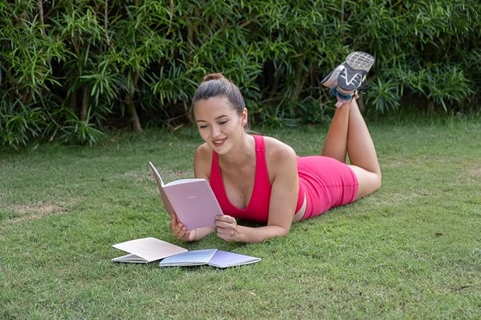 Notebook Journal (8 Pack), A5, 5.5 x 8 in, Cute Soft Paper Cover Notebook Set, Thin Writing Journal for Travel, Meditation, Wedding and Dream Journals, Lightweight Lined Paper Diary, 60