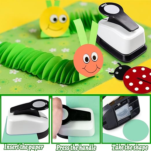 Hole Punch, 1.37 Inch Circle Punch, 35mm Circle Punches for Paper Crafts, Círculo Cutter for DIY Handmade Crafting Scrapbook Tools Cards Arts Fun Projects
