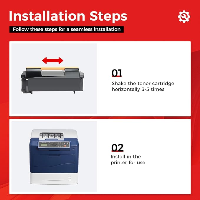 4600 4620 4622 Toner Cartridge Black 1-Pack High Capacity Replacement for Xerox 106R01535 Compatible with Xerox Phaser 4600 4620 4622 Laser Printer Copier Copy, 30,000 Pages Monochrome Ink