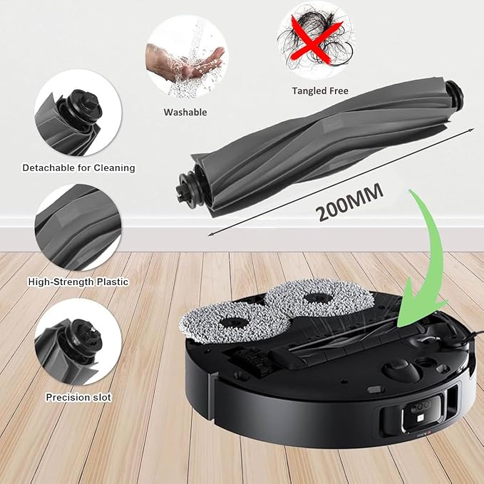 JoyBros Accessories for Dreame L10s Pro Ultra, L10 Prime L10s Pro Gen 2 L10s Plus Wiping Pads X6 ; Filters X4 ; Main Brushes X2 ;Side Brushes X4 Spare Parts