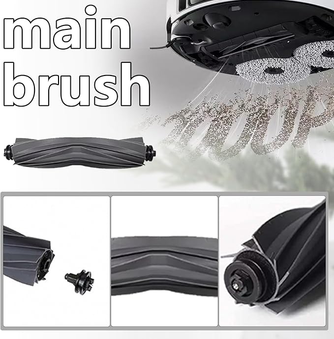 Accessories for Dreame L40 Ultra, X40 Ultra, for MOVA P10, P50 Pro Ultra Robot Vacuum Cleaner, P10 Pro Ultra Replacement, 1 Main Brush, 2 Filters, 3 Dust Bags, 6 Mop Pads, 6 Side Brushes