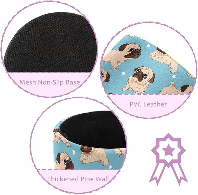 Pen Holder, Pugs Puppies Dog Pencil Holder for Desk Makeup Organizer Multifunctional Office Supplies for Home,Kids and School