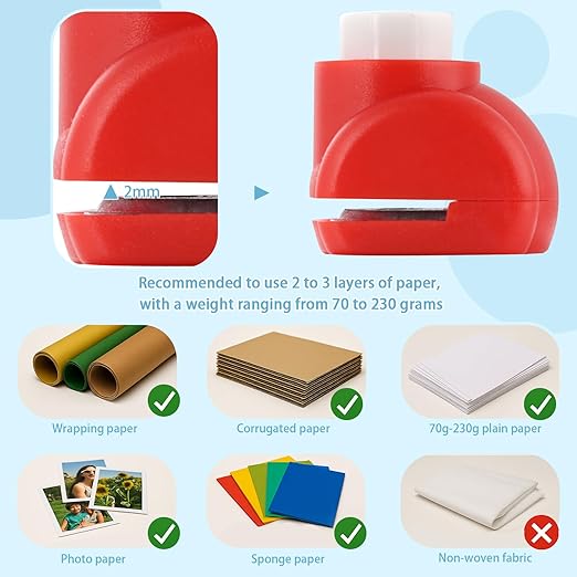 LOVEINUSA 10 PCS Flower Shaped Craft Hole Punch Set for DIY Crafting, Scrapbooking,Tissue Paper for Gift Bags, Festival Wedding Paper DIY Projects, Gift Tags, Mini Cutter Nail Arts Crafts