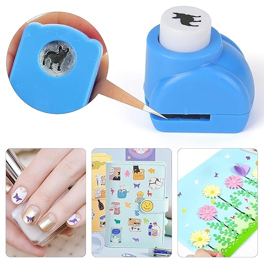 LOVEINUSA 10 PCS Land Animal Shaped Craft Hole Punch Set for DIY Crafting, Scrapbooking, Tissue Paper for Gift Bags, Wrapping Paper and Festival Wrapping Crafts, Birthday Confetti Maker Projects