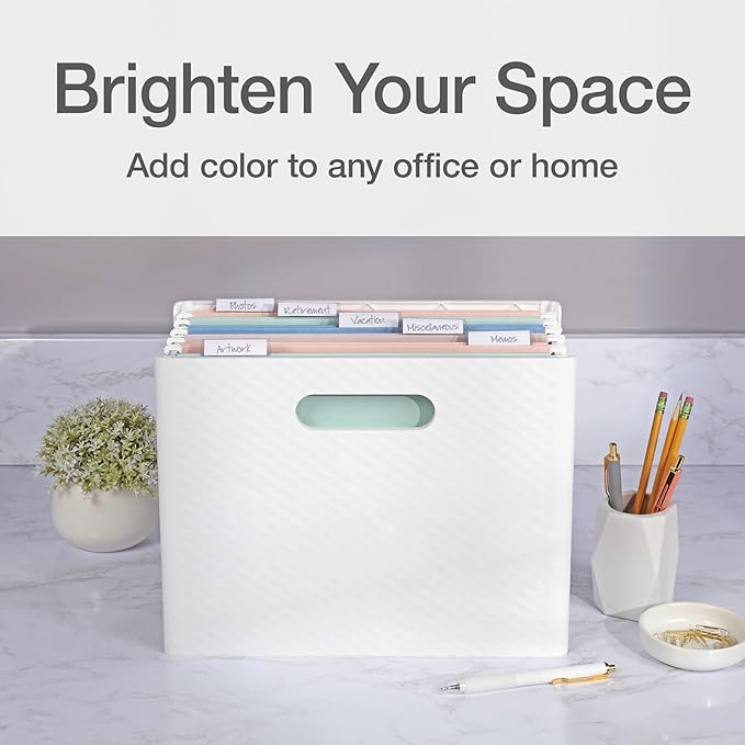 Pendaflex Hanging File Folders, Letter Size, Assorted Colors for Home, Office Filing Cabinet, 1/5-Cut Adjustable Tabs, 25 Per Box (81698)