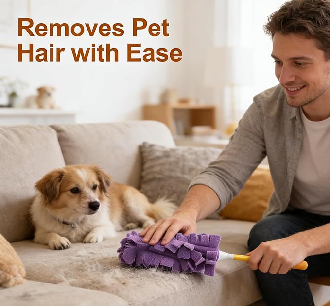 360° Electrostatic Duster Refills for Home Cleaning,Reusable Washable Duster Refills for Hand Duster with Microfiber Dusting Heads