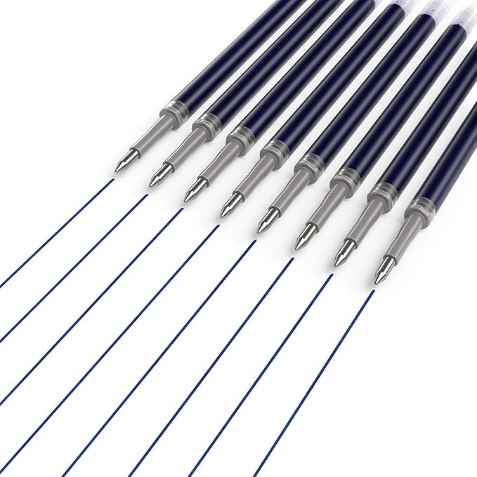 ARTEZA Gel Pen Refills, Pack of 50 – Blue Ink Rollerball Refills with Fine Tip, Quick-Drying, Non-Toxic, for Office, School & Everyday Writing