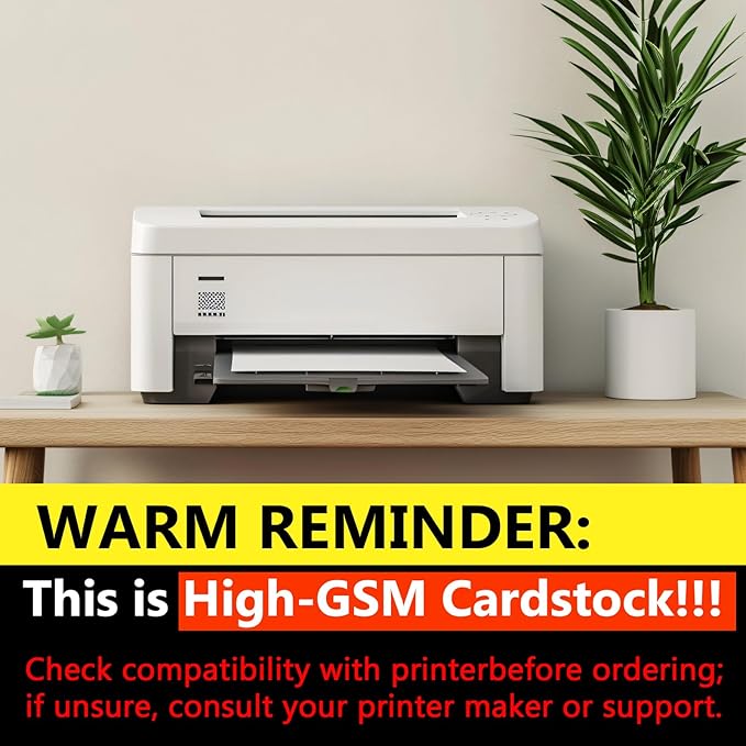 OcePor 100 Sheets White Cardstock 11” x 17”, 92lb/250gsm Card Stock, Thick Card Stock Paper, Heavy Cardstock Paper for Printer, Resume, Scrapbooks, Art, Crafts, Business Cards