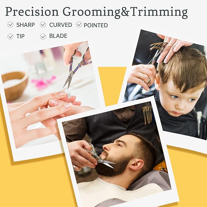 Crochet Scissors –Professional Grade Shears for sewing,Craft, Artwork, Crochet,trimming,Needlework,Yarn, Handicraft DIY Tool,Thread,Beauty Hair,4.5in