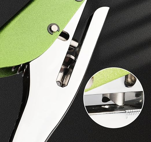 Single Hole Punch, Heavy Duty Hole Puncher Handheld Paper Puncher Small Hole Punch for Paper Crafts Cards Tags Scrapbook-1/4 inch-6mm