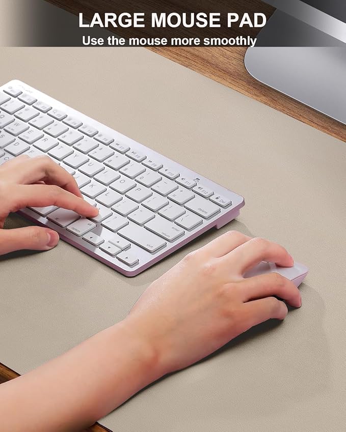 Small Desk Mat,Leather Desk Pad Protector,Desk Mouse pad,Office Desk mat,Laptop Mat for Desk, Non-Slip PU Leather Desk Blotter,Waterproof Desk Writing Pad for Office/Home(31.5"x15.7",Apricot)