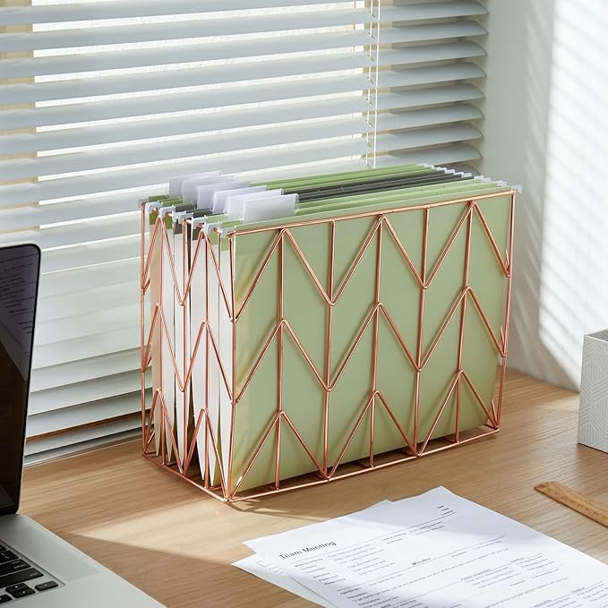 Y YOMA 6 Pack Gradient Hanging File Folders Letter Size Decorative Hanging Folder Pretty File Folder Organizer for Filing Cabinet Office Home with 1/5-Cut Adjustable Tabs, Leaf Green