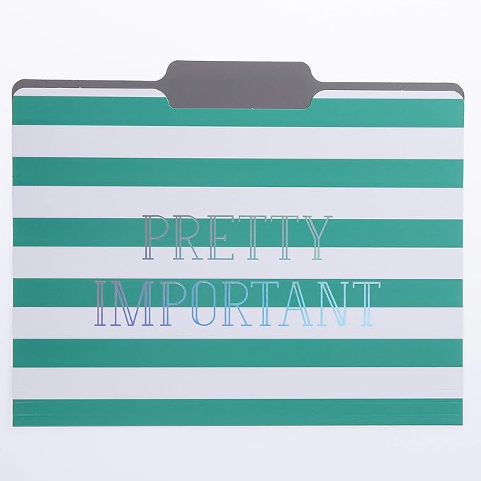 Graphique Green Dots File Folder Set – Each Folder Measures 11.75" x 9.5", Set Includes 9 Folders with 3 Unique Designs, Durable Triple-Scored Coated Cardstock (FIF045)