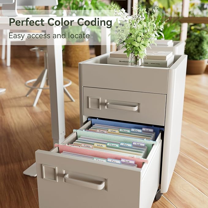 Wheat Straw Expanding Hanging File Folders, File Organizer, 1.2" Accordion Pockets, Large Capacity, Letter Size for Filing Cabinet, Healthy Living- UN Blue& Mint Green&Strawberry Pink-3 Packs