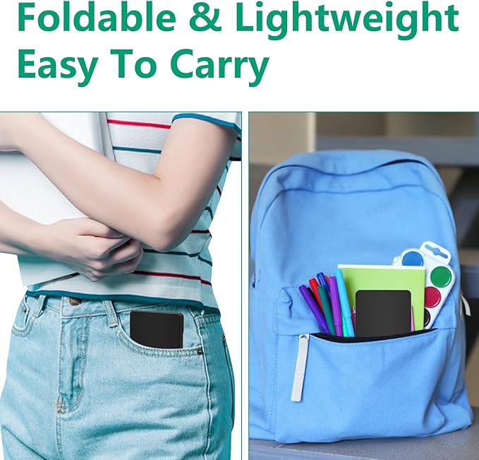 Scientific Calculator with Notepad, TRELC 10 Digits LCD Display Foldable Scientific Calculator, Portable Calculator with Erasable Writing Tablet for Middle School High School Students