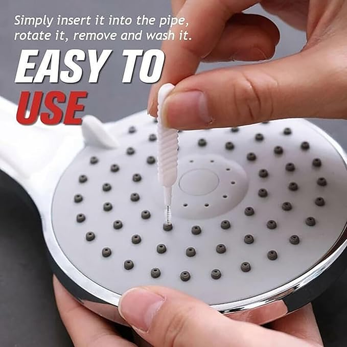 Gap Hole Anti-Clogging Cleaning Brush, 2025 Upgrade Shower Head Brush Shower Head Cleaning Brush Shower Head Cleaner Tool Multifunctional Shower Head Cleaning Brushes for Household Bathroom (40Pack)