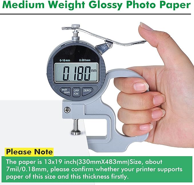 Koala Brochure Paper Double Side Glossy for Printing Photo 13X19 Inches 100 Sheets Compatible with Inkjet Printer 42LB