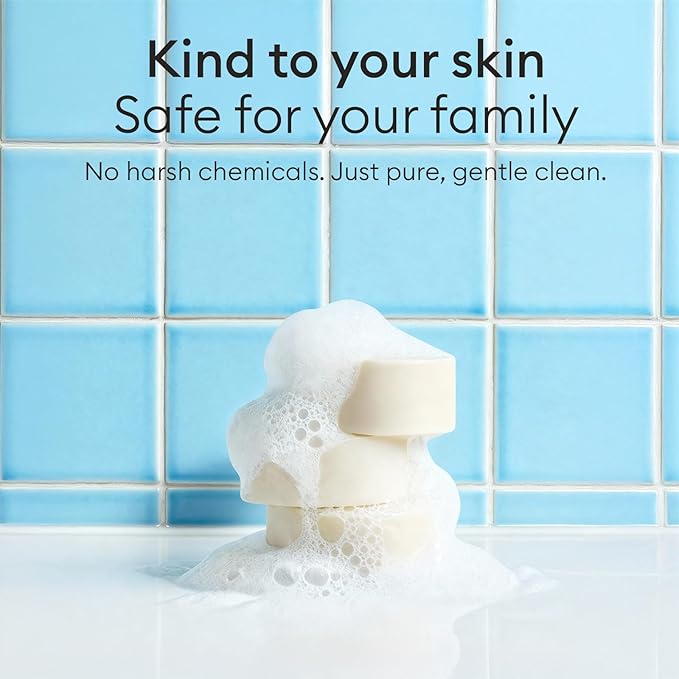 Vove Dish Soap Bar 3 Pack, Coastal Citrus Mint, Mandarin, Spearmint, Cypress & Bergamot Oils, Coconut Cleanser, Plant-Based Solid Dish Soap, Zero-Waste, Plastic-Free, FSC-Certified Kraft Packaging